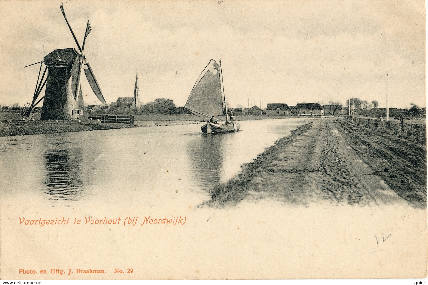 Voorhout, Noordwijk, Poldermolen, Windmill, Vaartgezicht - Windmolens