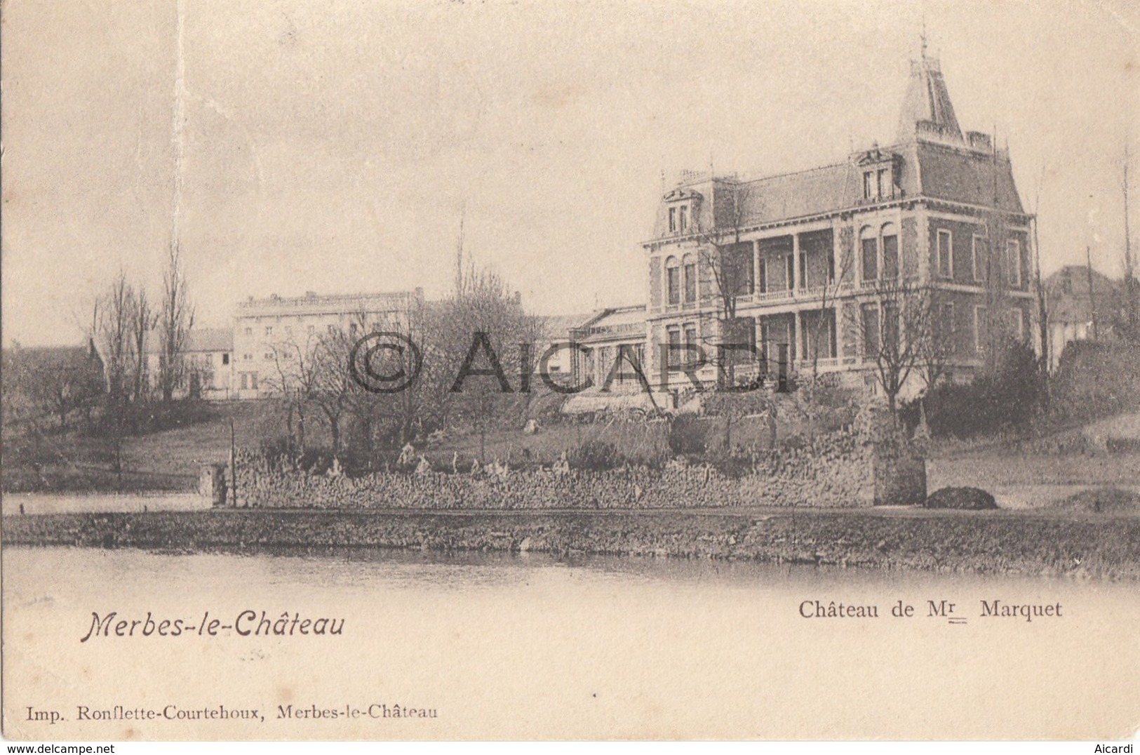 Postkaart/Carte Postale MERBES-LE-CHATEAU Château De Mr Marquet (C108) - Merbes-le-Château