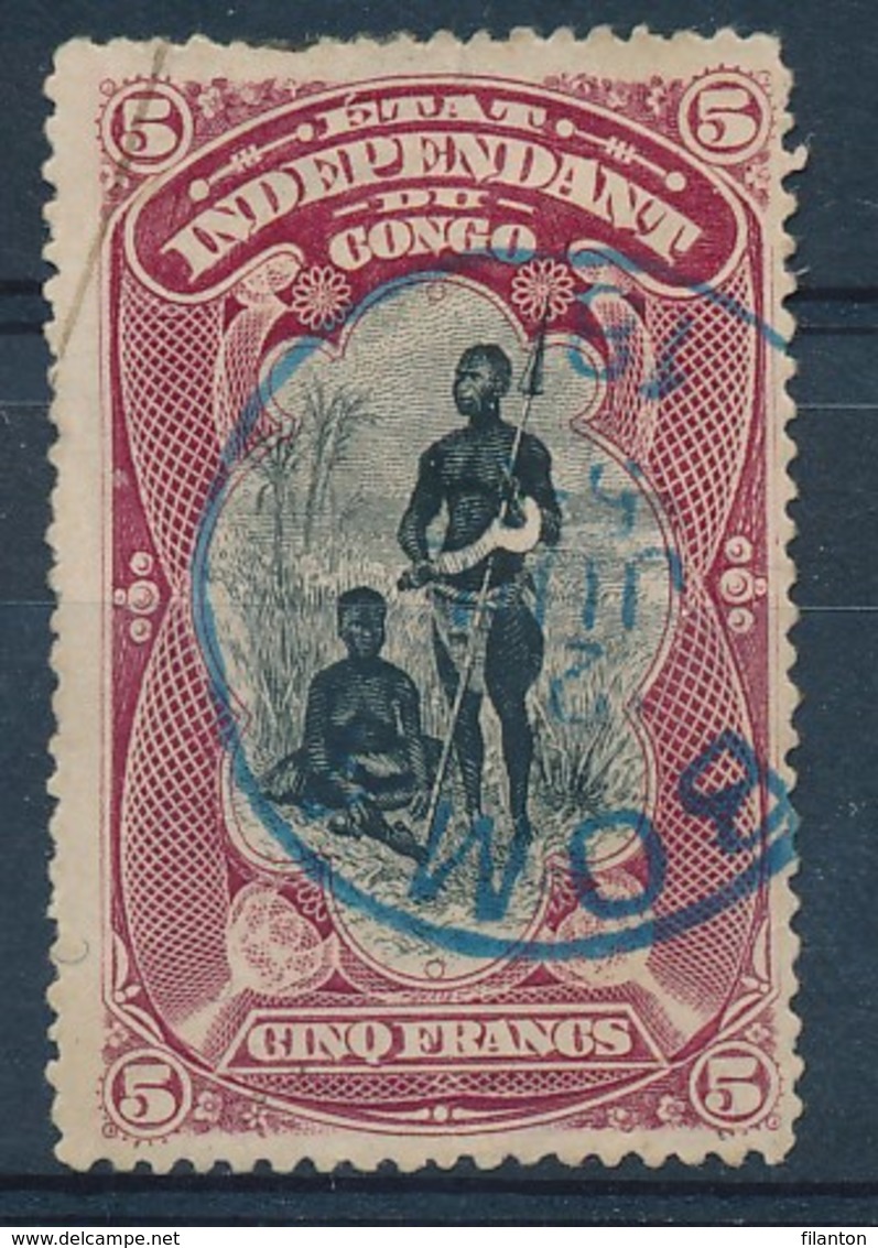 BELGISCH-KONGO - OBP Nr 28 - Gest./obl. "BOMA"- Tanding!/dentelure! - Cote 37,50 € - Used Stamps