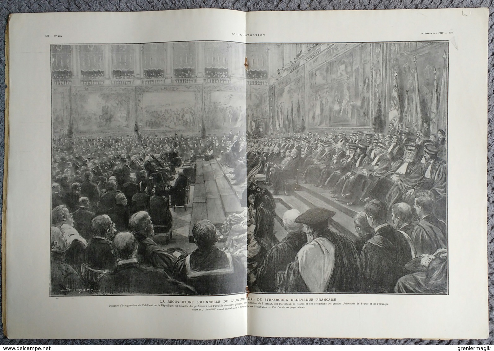 L'Illustration 4004 29 novembre 1919 Résultats des élections/Université de Strasbourg/Hindenburg et Ludendorff/Egypte