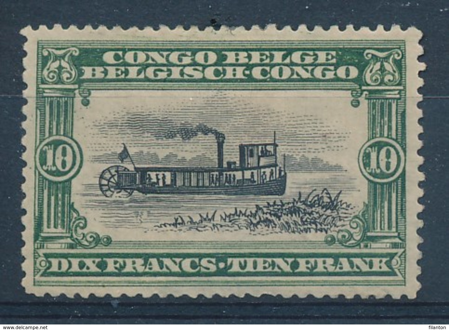 BELGISCH-KONGO - OBP Nr 63 - MH* (zware Plakker) - Cote 25,00 € - Unused Stamps