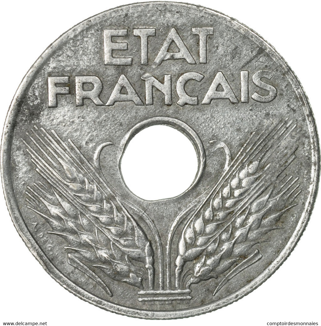 Monnaie, France, État Français, 20 Centimes, 1943, Paris, TB+, Zinc - Autres & Non Classés