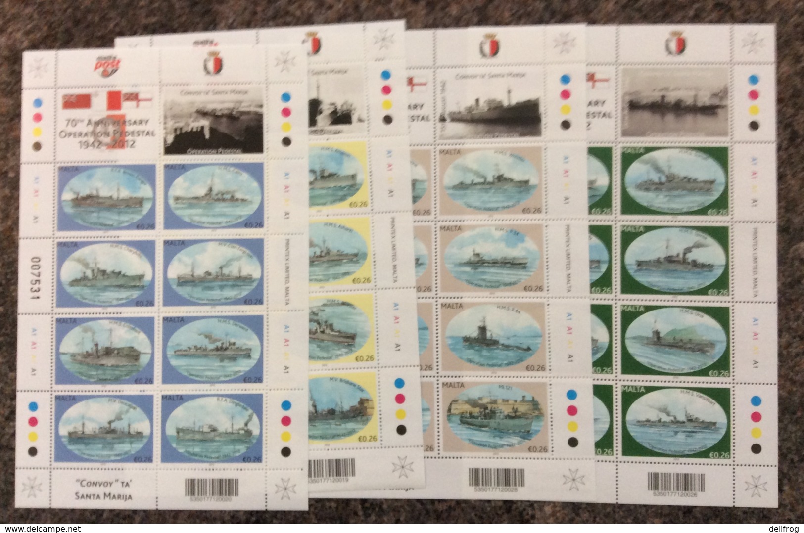 Malta 2012 SHIPS SET OF 88 IN 11 SHEETS MNH - Malta