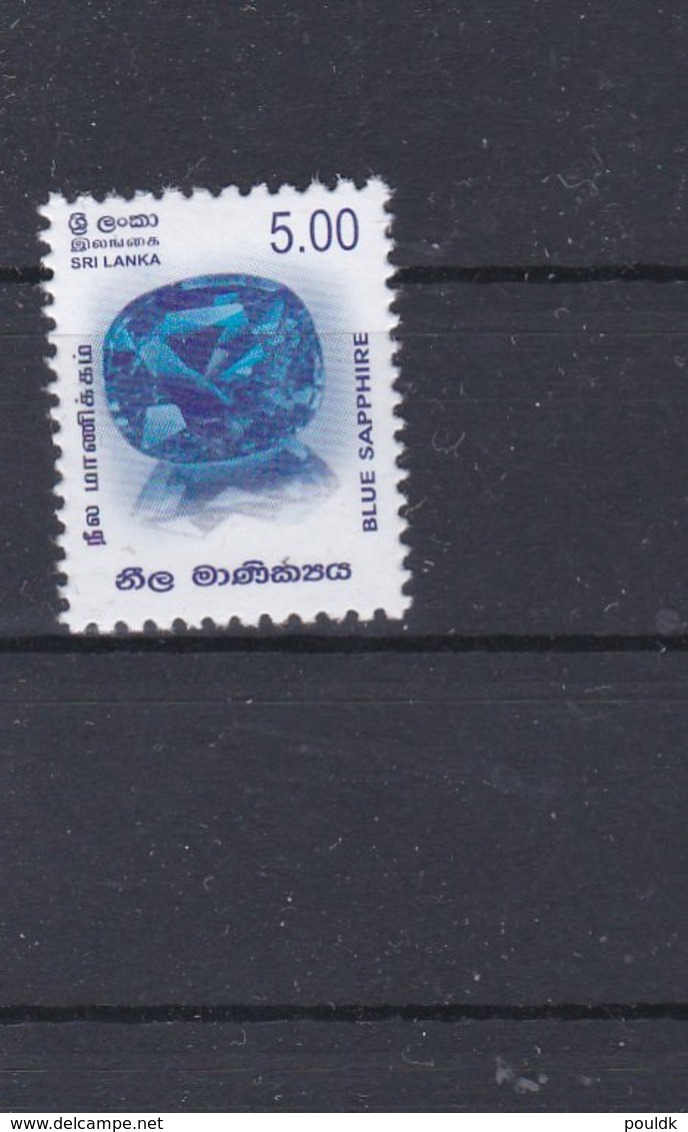 Sri Lanka Blue Sapphire  MNH/**  (H45) - Sri Lanka (Ceylon) (1948-...)