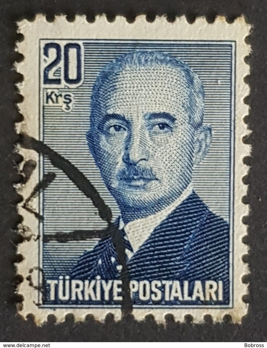 1948, President Inonu, Turk Postalari, Republic, Türkiye, Turkey - Oblitérés