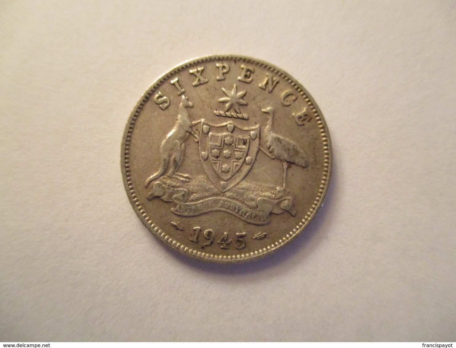 Australia: 6 Pence 1945 - Sixpence