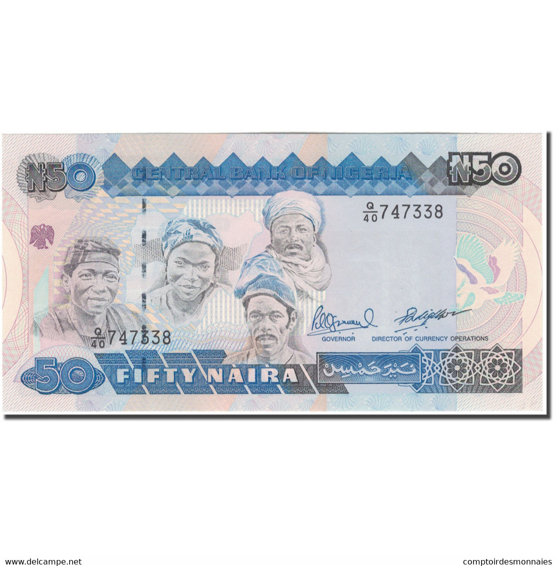 Billet, Nigéria, 50 Naira, KM:27c, NEUF - Nigeria