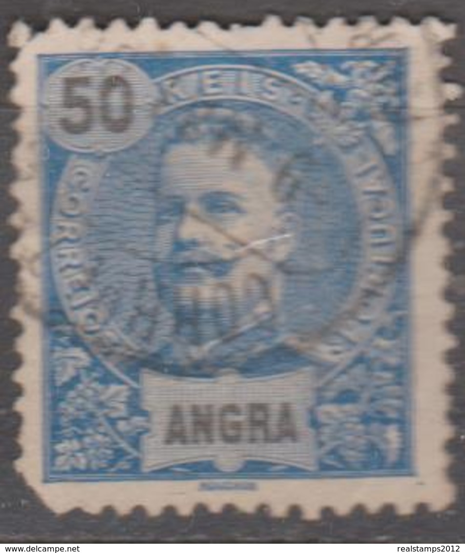 ANGRA (Açores) - 1897,  D. Carlos I.  50 R.    D. 11 3/4 X 12  (o)   MUNDIFIL  Nº 19 - Angra