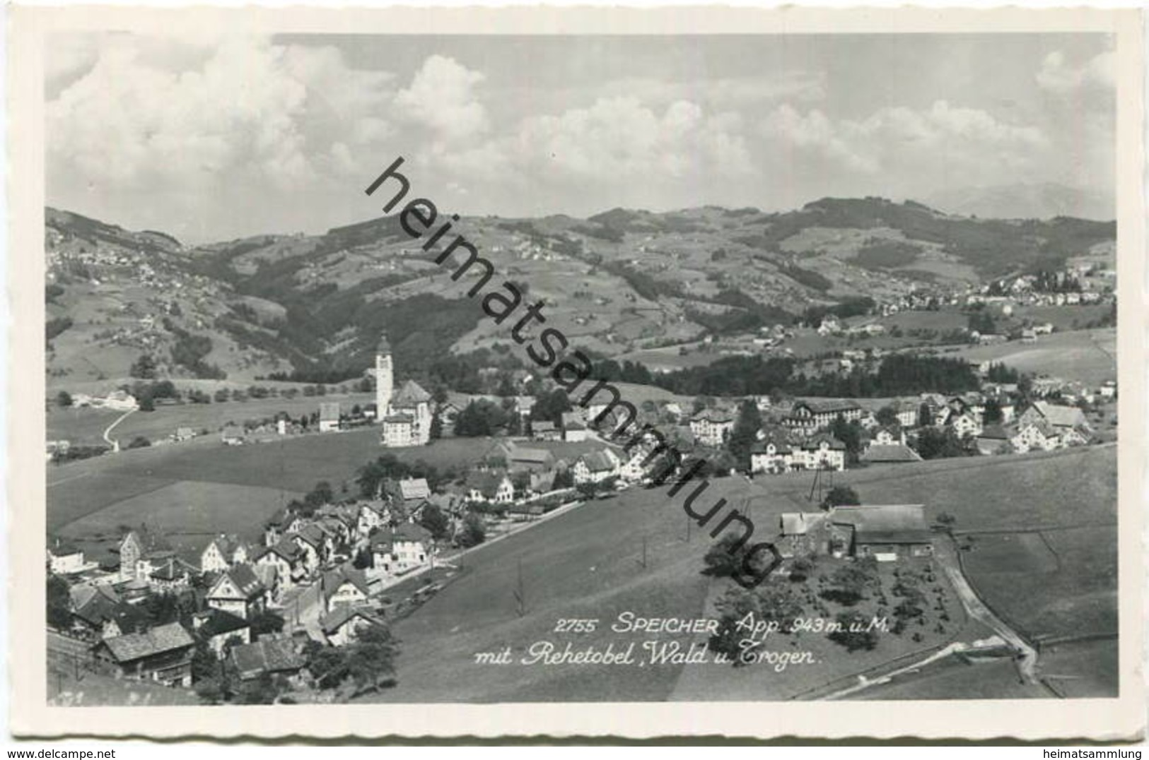 Speicher Mit Rehetobel - Wald Und Trogen - Foto-AK - Verlag Josef Fischer St. Gallen Gel. 1969 - Rehetobel