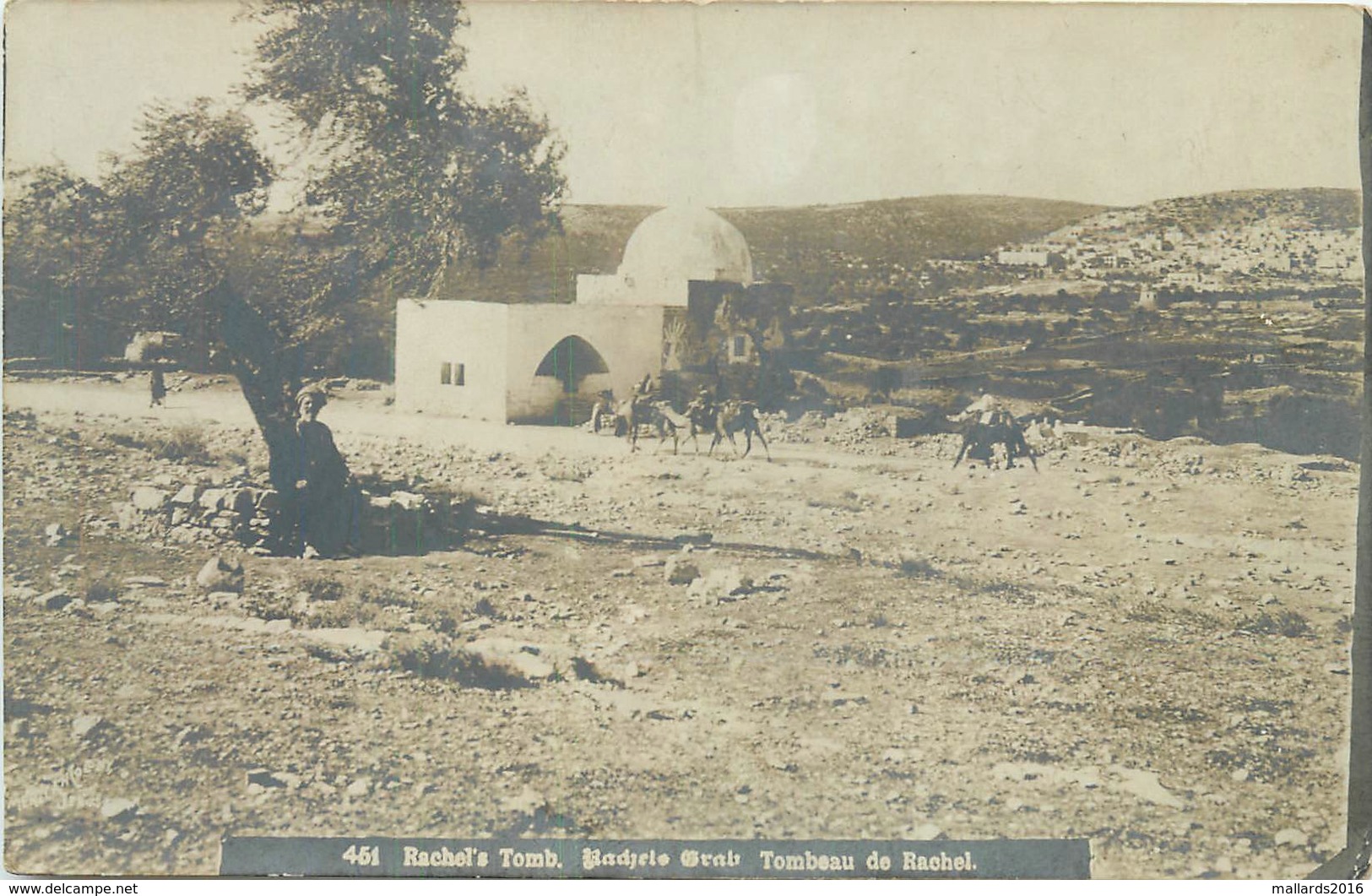 RACHEL'S TOMB, BETHLEHEM ~ AN OLD REAL PHOTO POSTCARD #85815 - Israel