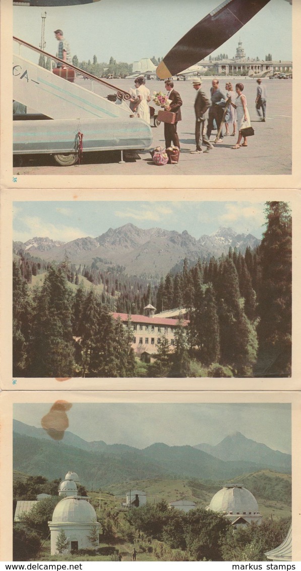 Views from Alma-Ata, Kazakhstan  - 30 leporello folder from 1960