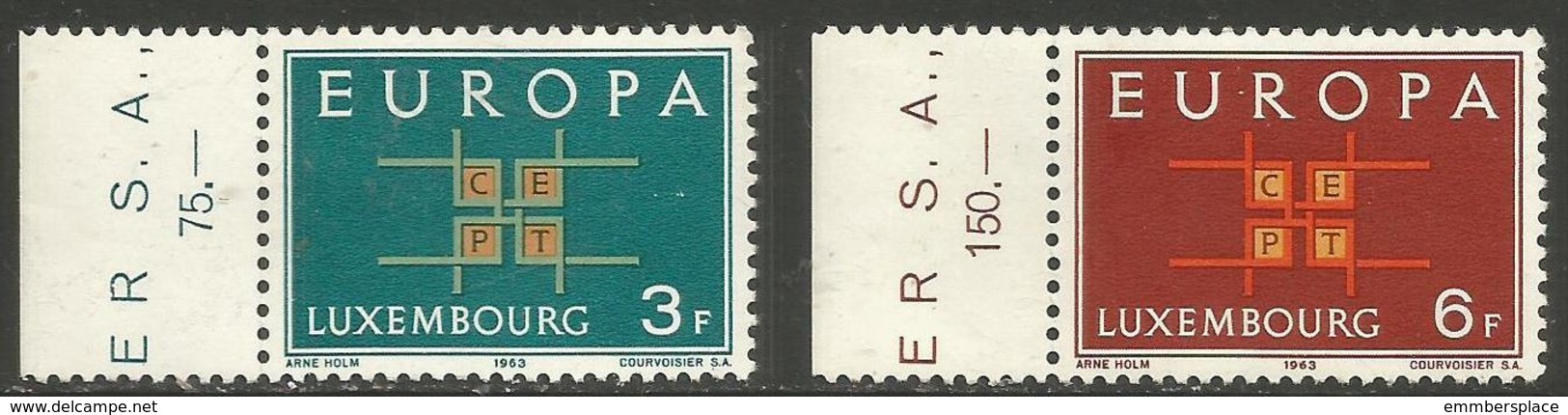 Luxembourg - 1963 Europa  MNH ** SG 730-1 - Unused Stamps