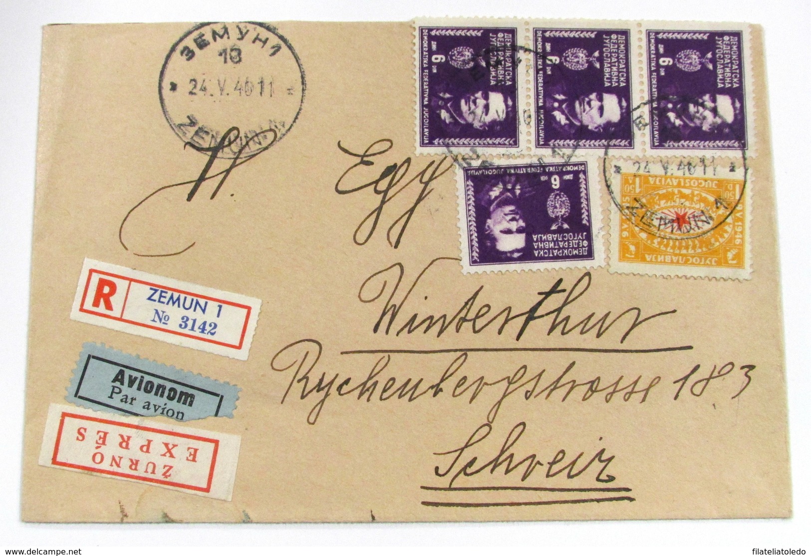 Yugoslavia 412(4)-442 - Cartas & Documentos