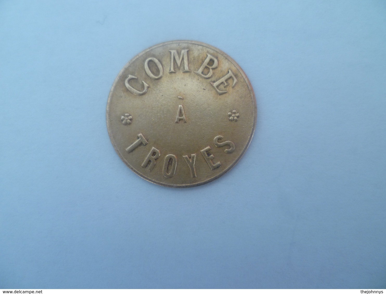 RARE : JETON / TOKEN  Combe à Troyes 1 Franc - Professionnels / De Société