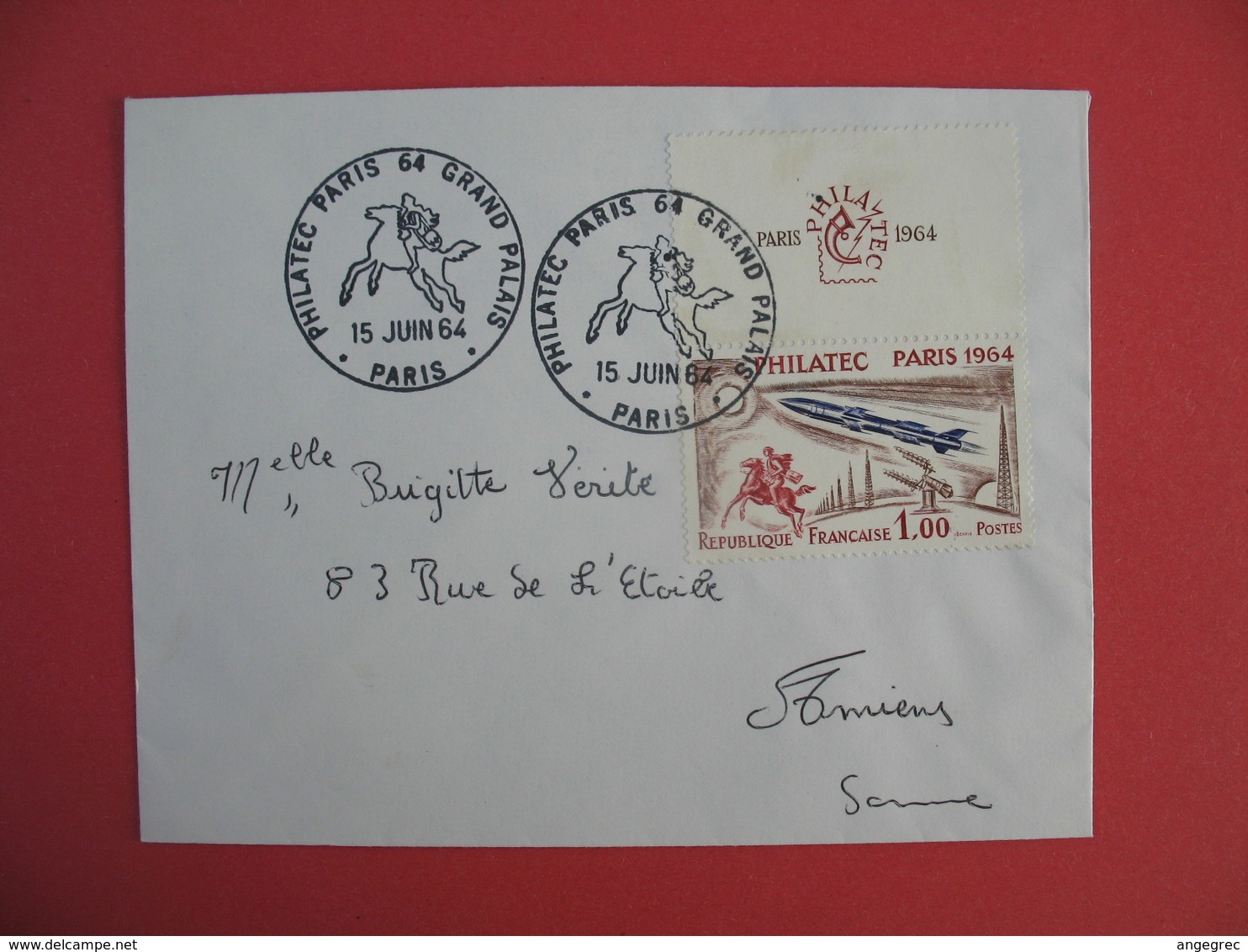 Lettre  Exposition Philatélique Internationale Philatéc Paris 64 Grand Palais N° 1422 - Lettres & Documents