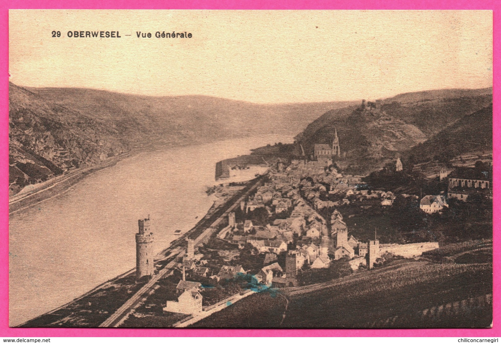 Oberwesel - Vue Générale - Vue Aérienne - Eglise - Tour - Oberwesel