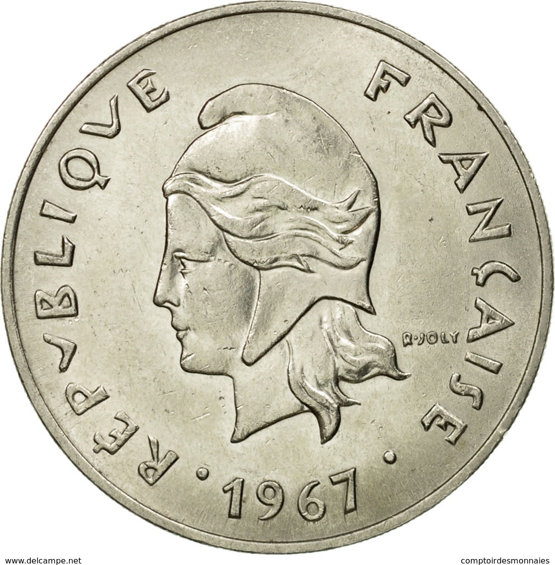 Monnaie, French Polynesia, 50 Francs, 1967, Paris, TTB, Nickel, KM:7 - Polynésie Française