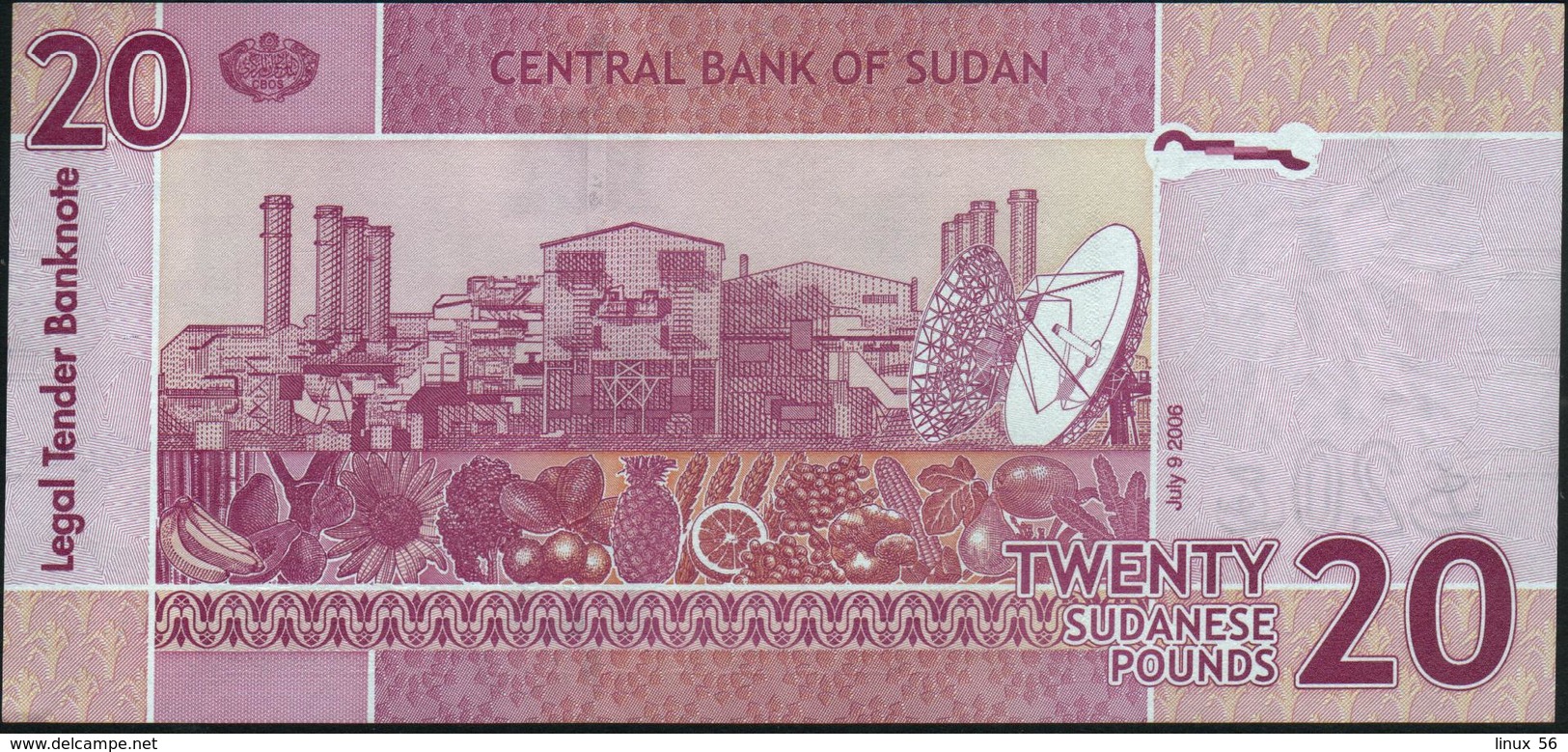 SUDAN - 20 Pounds 09.07.2006 UNC P.68 - Soedan