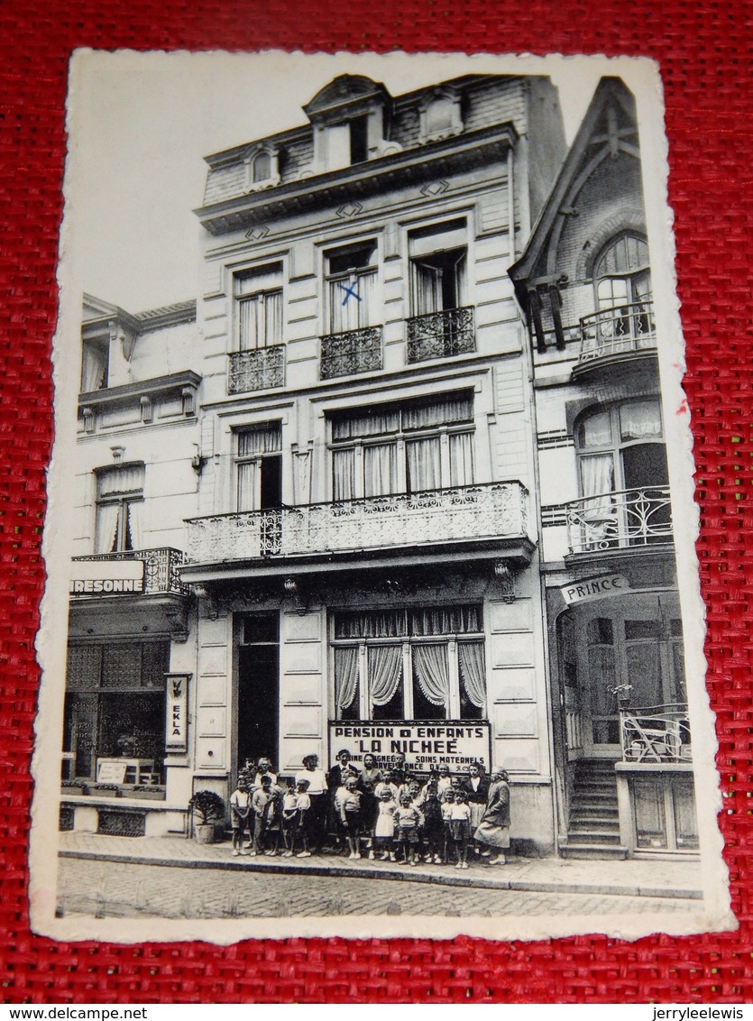 BLANKENBERGE  -  Pension D'enfants " La Nichée " , 17, Rue Albert - Blankenberge