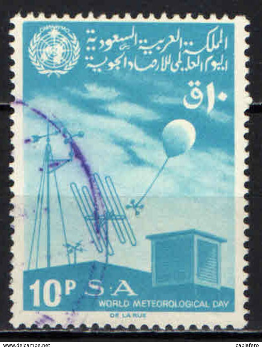 ARABIA SAUDITA - 1967 -  GIORNATA MONDIALE DELLA METEREOLOGIA - USATO - Arabia Saudita