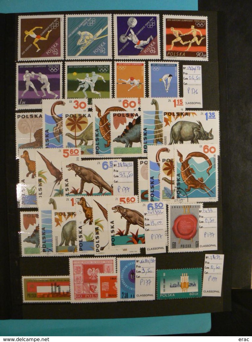 Pologne - Collection de timbres neufs (** en grande majorité a priori) - Des séries complètes