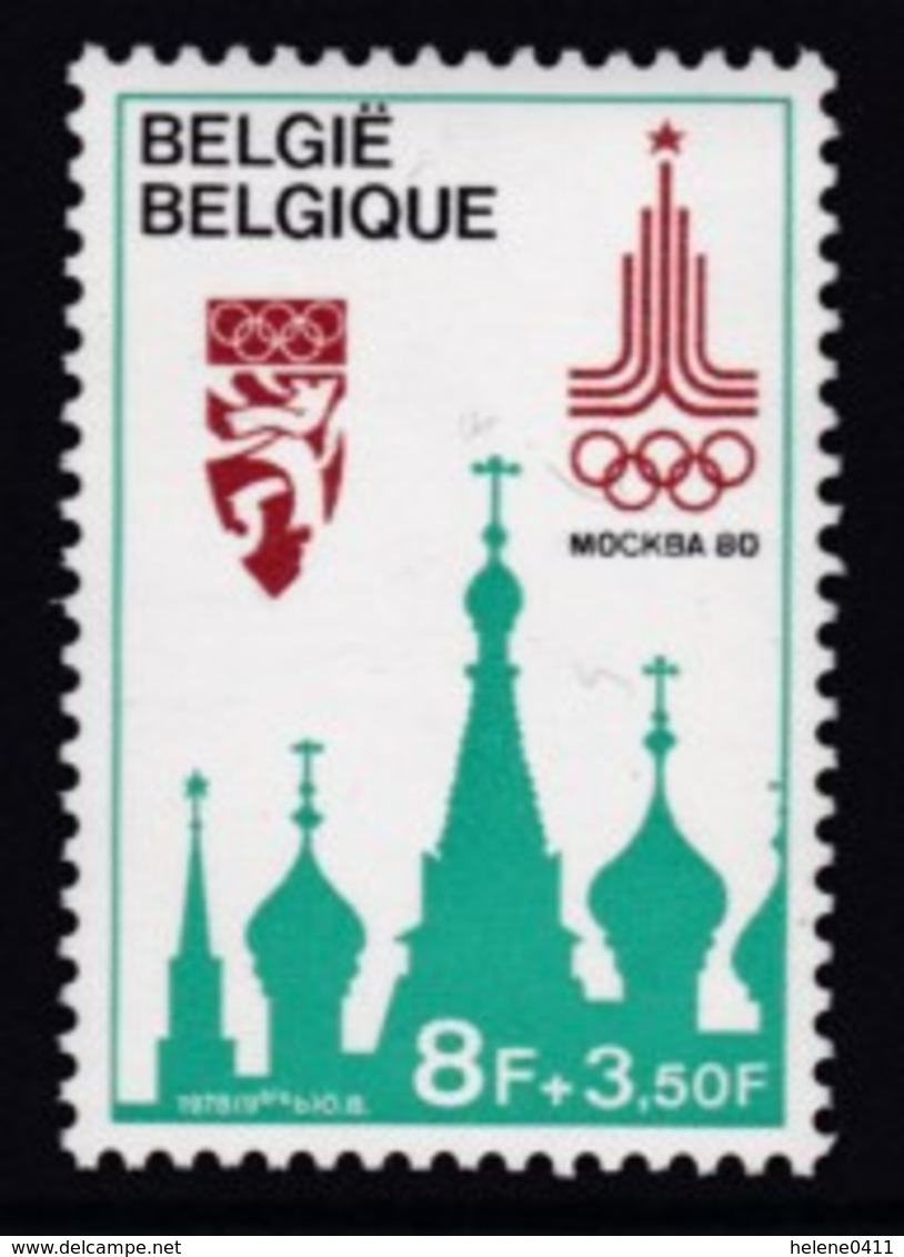 TIMBRE NEUF DE BELGIQUE - PREPARATION AUX J.O. DE MOSCOU N° Y&T 1910 - Summer 1980: Moscow