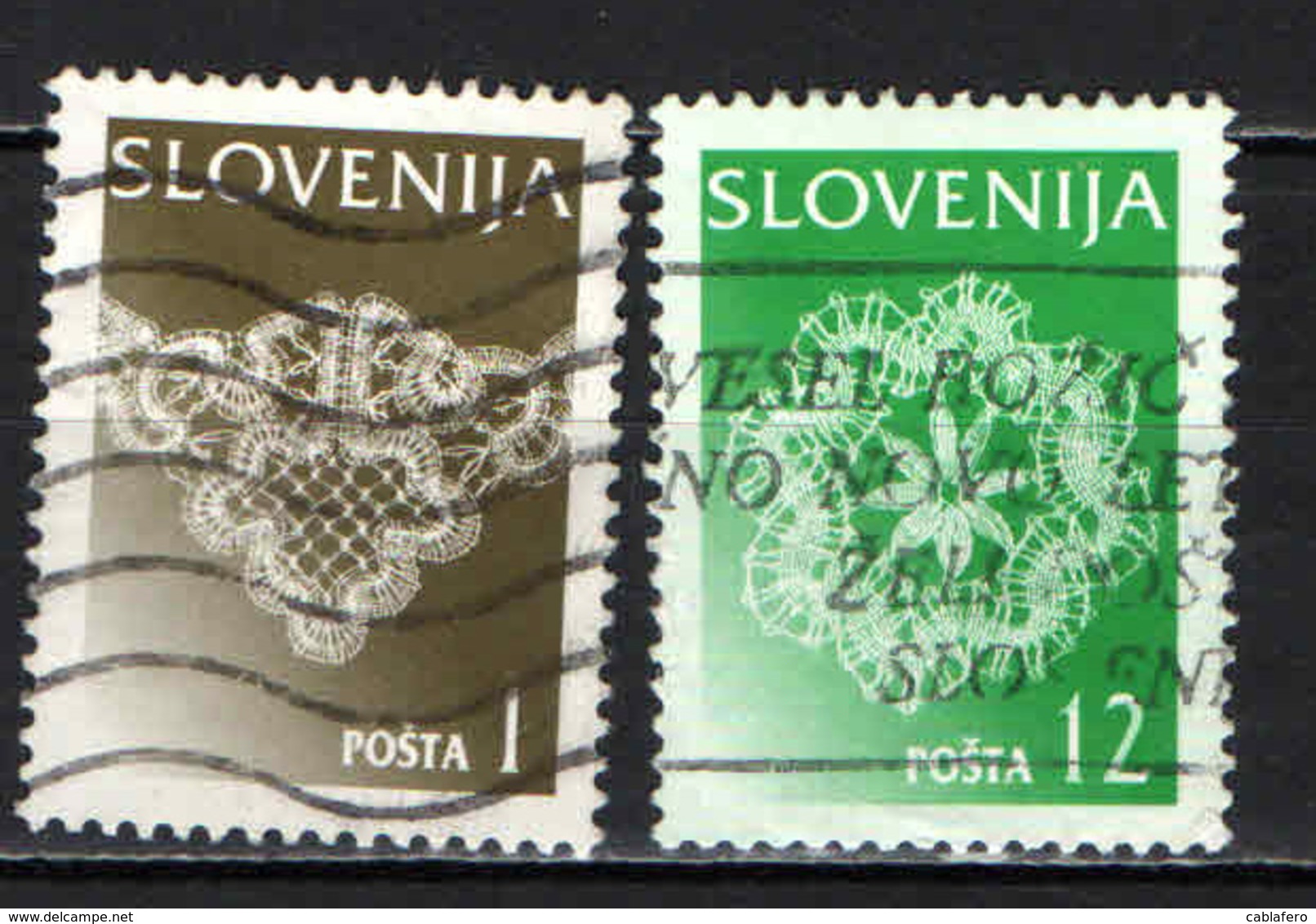 SLOVENIA - 1996 - MERLETTI E RICAMI DELLA SLOVENIA - ARTIGIANATO - USATI - Slovenia