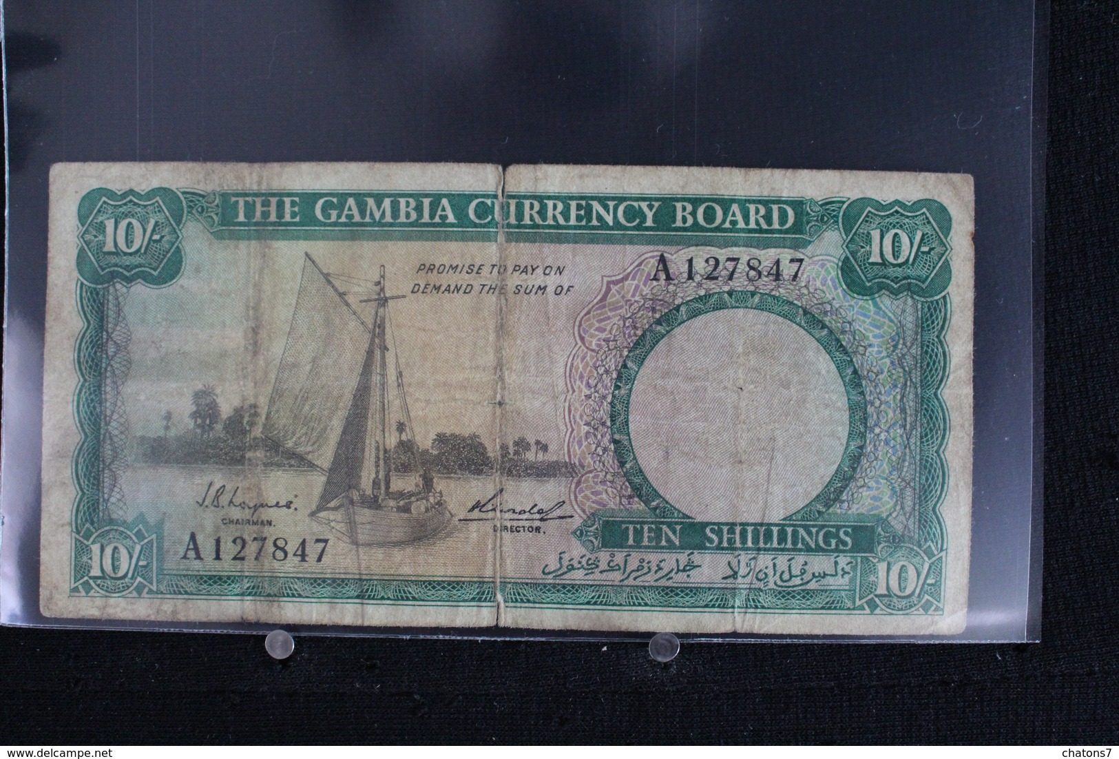 M-An / Billet  - The Gambia Currency Board - Ten Shilligs ( 10/- ) /  Année ? - Gambie