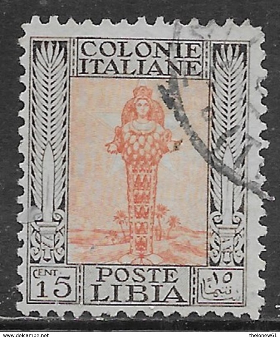 Italia Italy 1926 Libia Pittorica Dent11 C15 Sa N.62 US - Libia