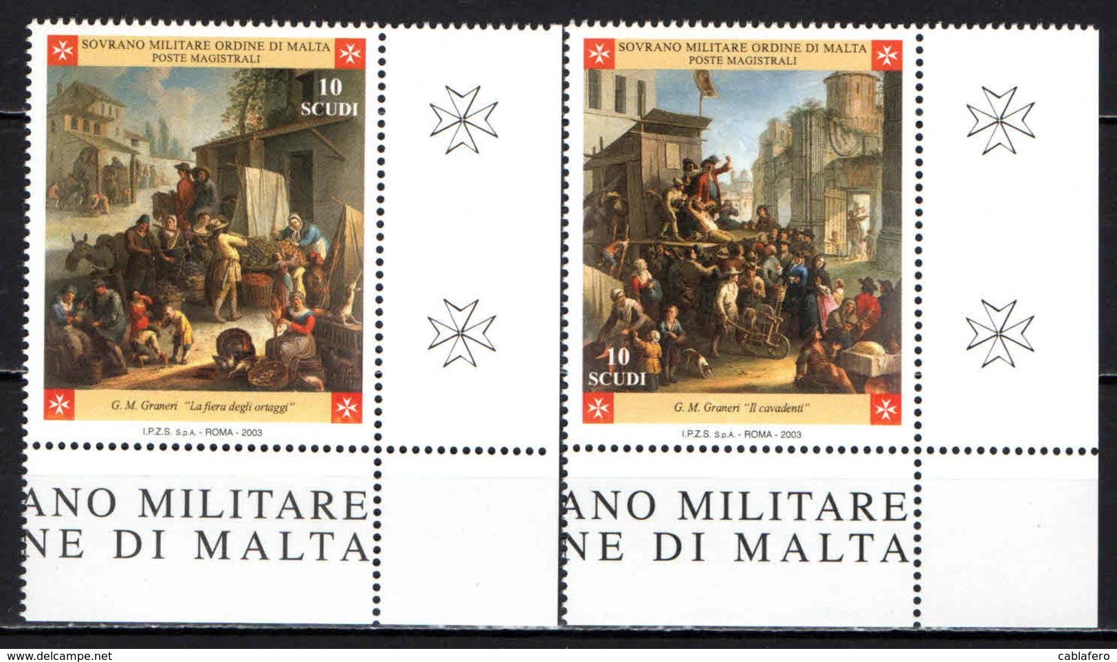 SMOM - 2003 - ANTICHI COSTUMI E TRADIZIONI - MNH - Sovrano Militare Ordine Di Malta