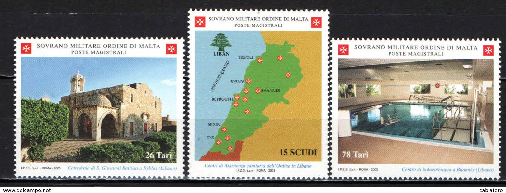 SMOM - 2003 - ASSISTENZA IN LIBANO - MNH - Sovrano Militare Ordine Di Malta