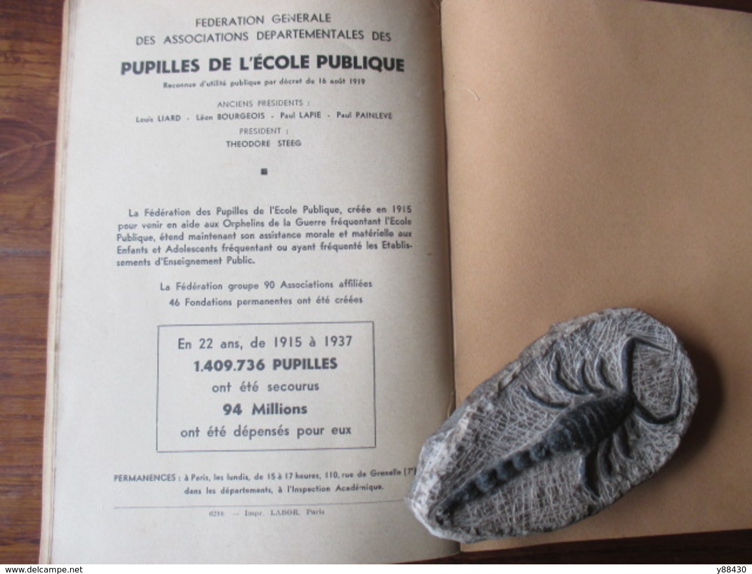 livre PROGRAMMES & INSTRUCTIONS de 1938 -148 pages - Horaires des Ecoles Primaires C.E.P. 16 photos