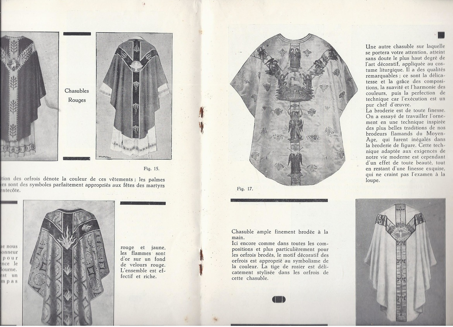 CATALOGUE VÊTEMENTS LITURGIQUES MAISON GROSSE BRUGES CHASUBLES CHAPES DAIS DE PROCESSION ETOLES BANNIERES - Publicités