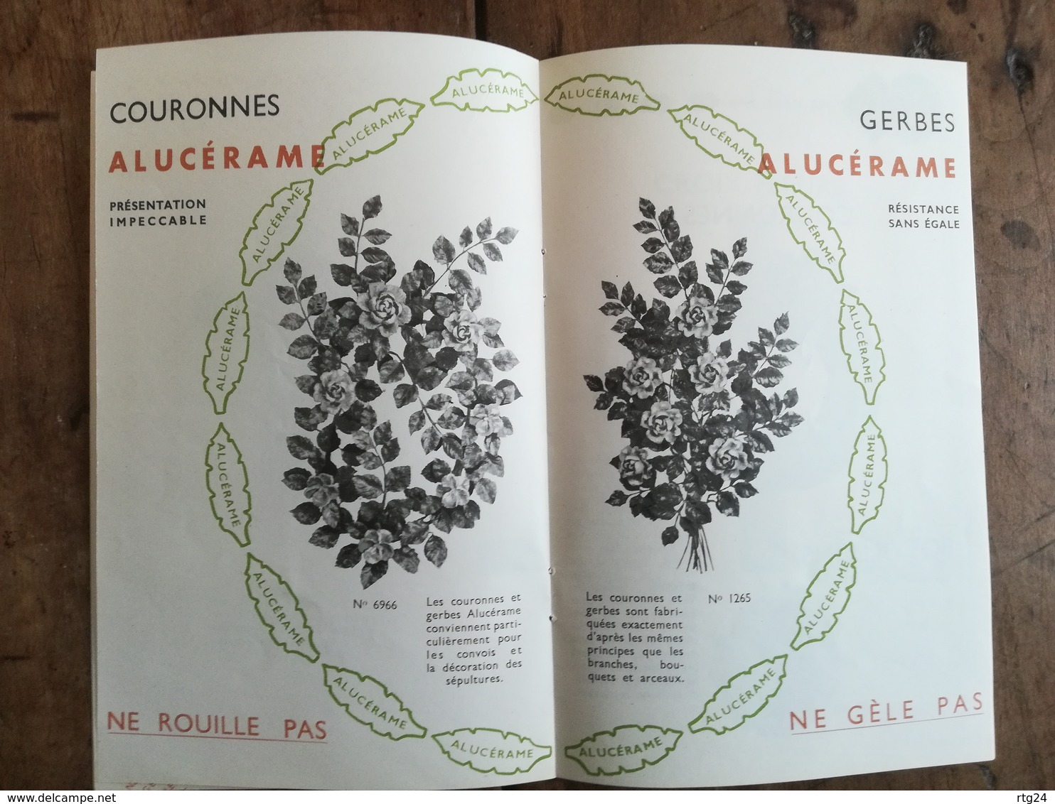 ALUCERAME ET LA CERAMIQUE NORMANDE USINE A ELBEUF ( 76 ) . LOT DE 2DOCUMENTS PUBLICITAIRES DES ANNEES 1950.