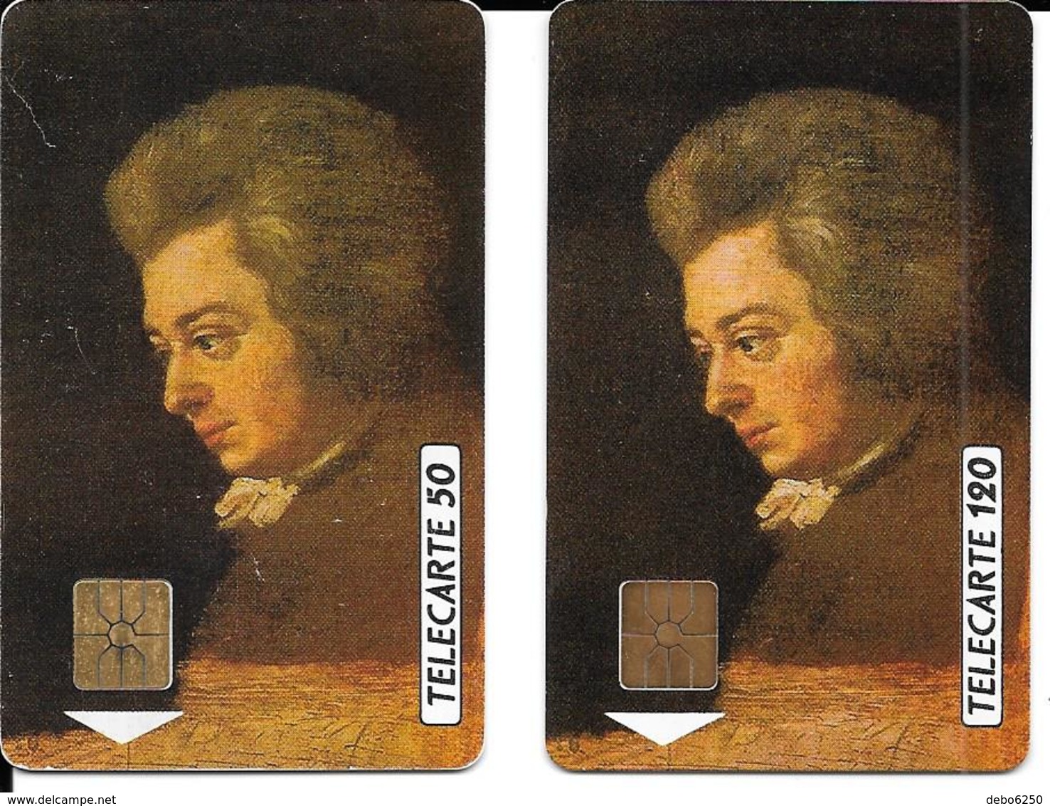 MOZART Musicien Européen 2 Cartes 50 Et 120 U - Musica