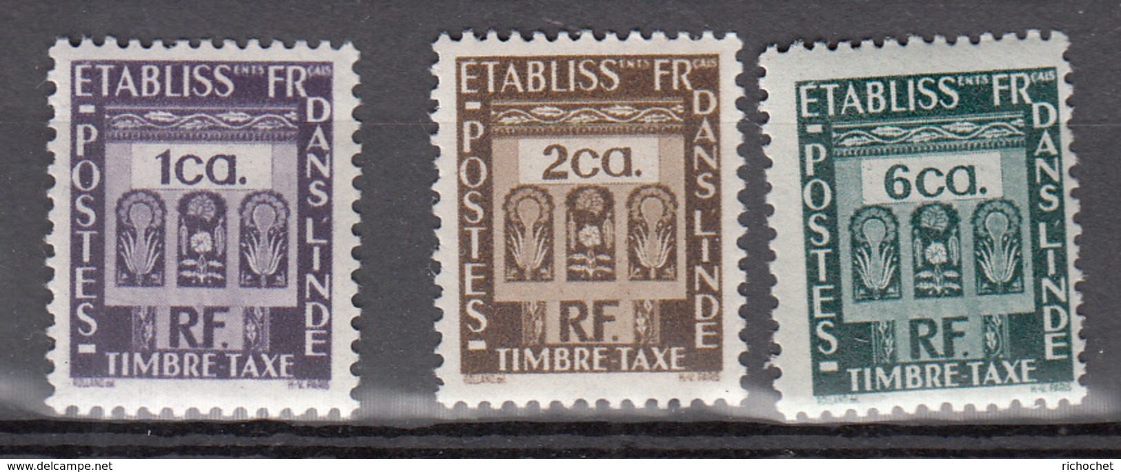 Inde Tx 19 à 21 ** - Unused Stamps