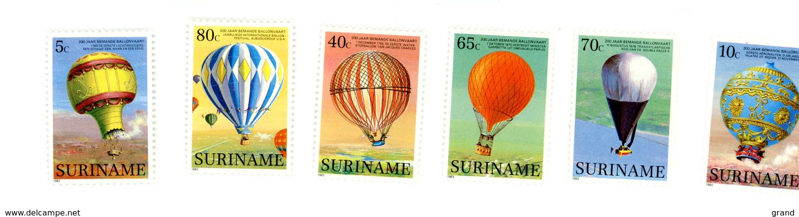 Surinam 1983-Montgolfières,YT 921/26***MNH - Luchtballons