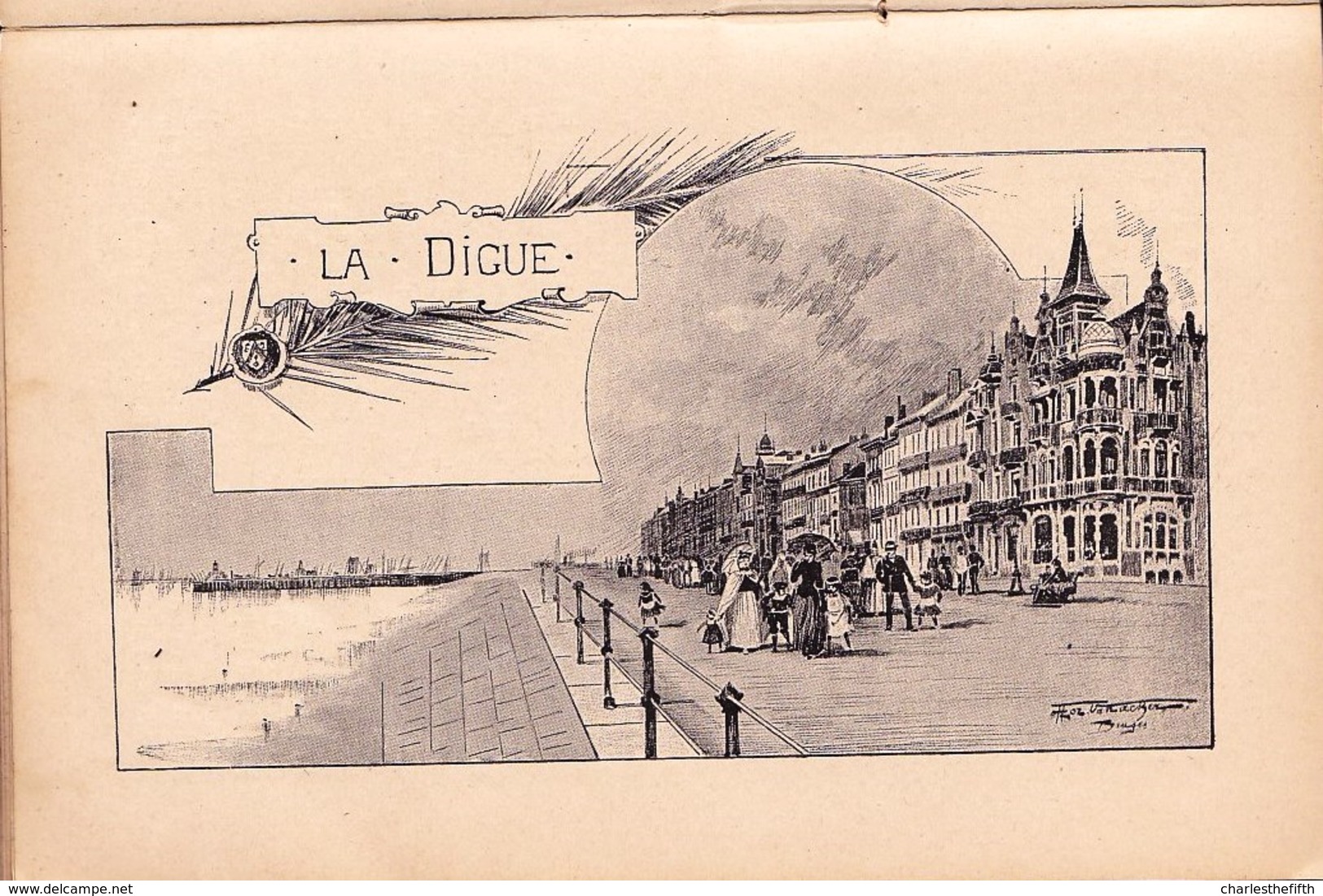 TRES RARE - GUIDE TOURISTIQUE * OSTENDE Station Balnéaire Par LANDOY * 1890 !! Illustr. LEBON - FLORI VAN ACKER - RRRR - Oostende