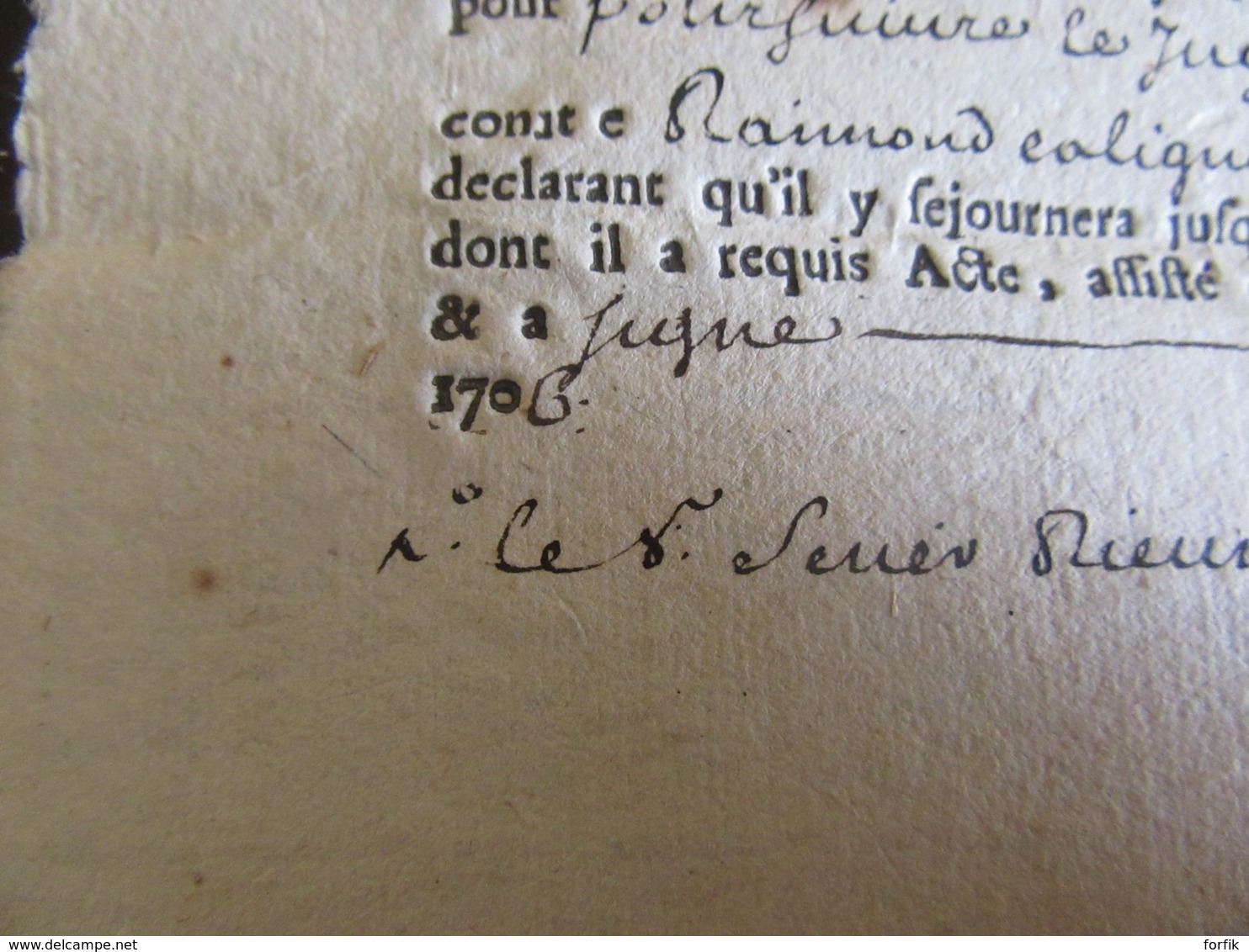 France - Document Ancien Daté 1706 - Extrait Des Registres De La Cour Des Comptes, Aydes & Fincances De Montpelier - Historical Documents