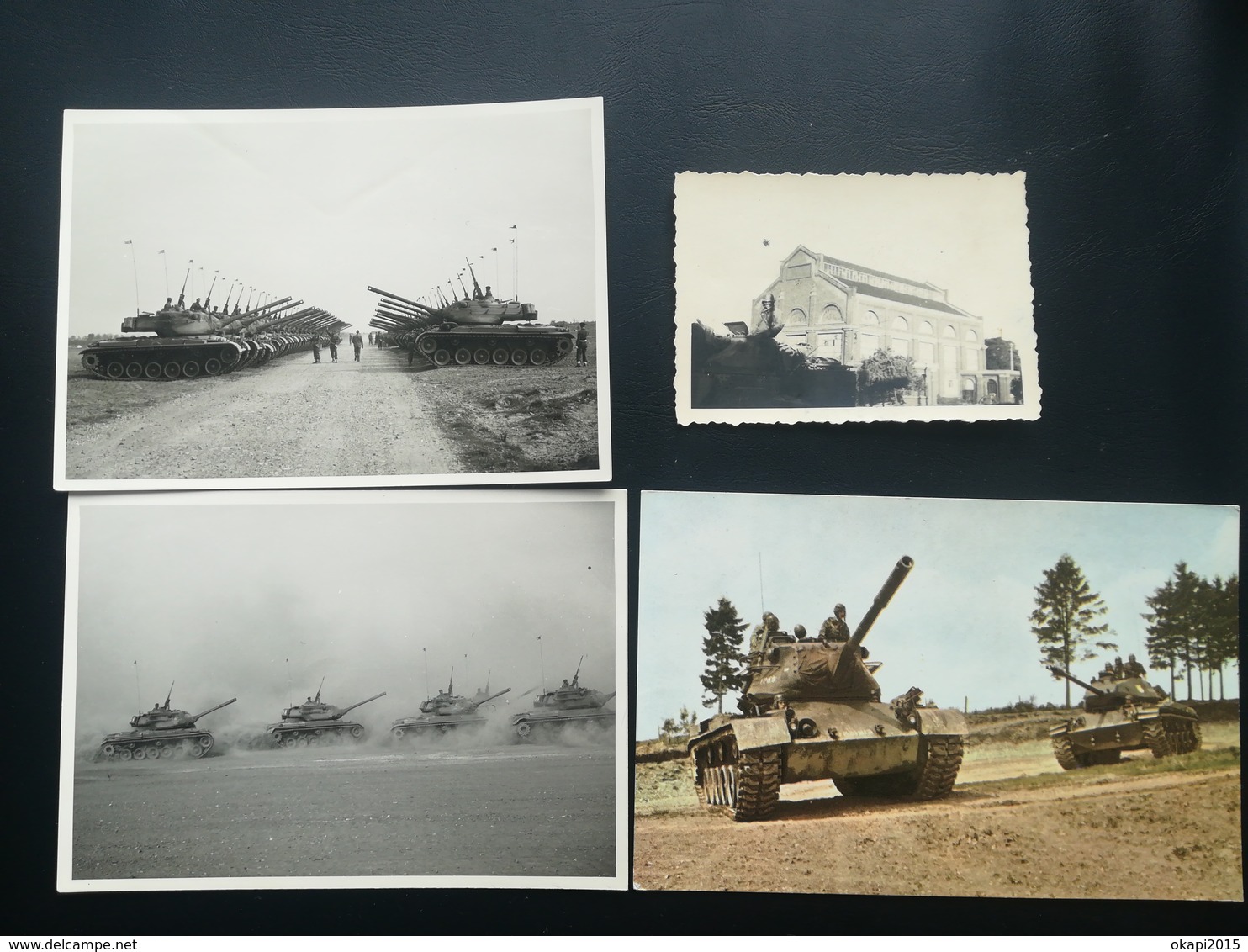 CHAR MILITAIRE  sur UNE photo septembre 1944 +  26 PHOTOS   1930 à 1960 + 1 CARTE POSTALE + 1 NÉGATIF DE PHOTO D UN CHAR