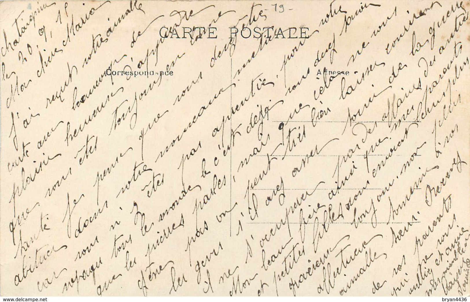 19 - CHATAIGNIER Près PUY DU VAL - "AU BON REPOS DU CHASSEUR" CHEZ BACHELLERIE - CPA ANIMEE. - Autres & Non Classés