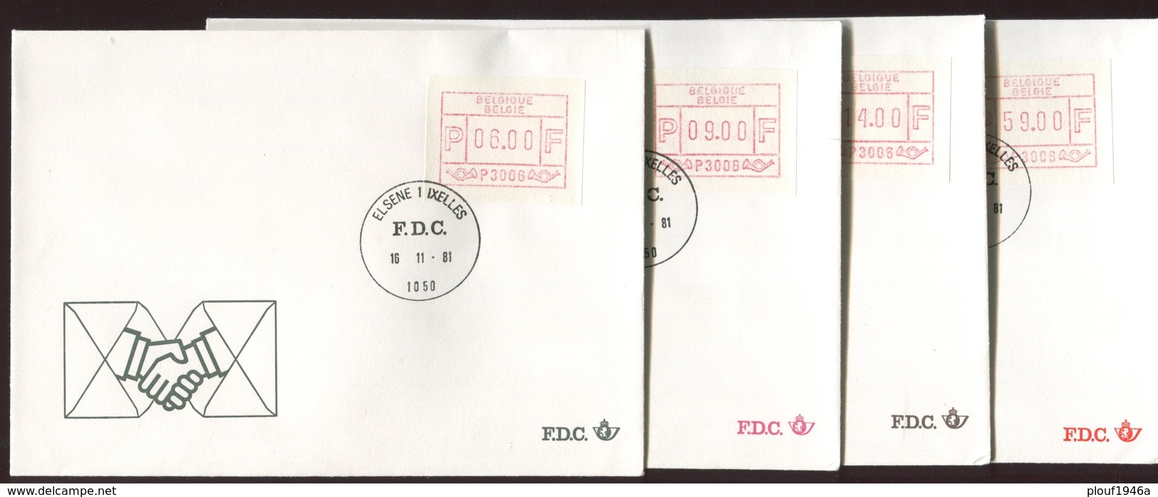 1981 "ATM  FDC" 1-2-3-4-5-6  La Série Complète De 24 - 1980-99