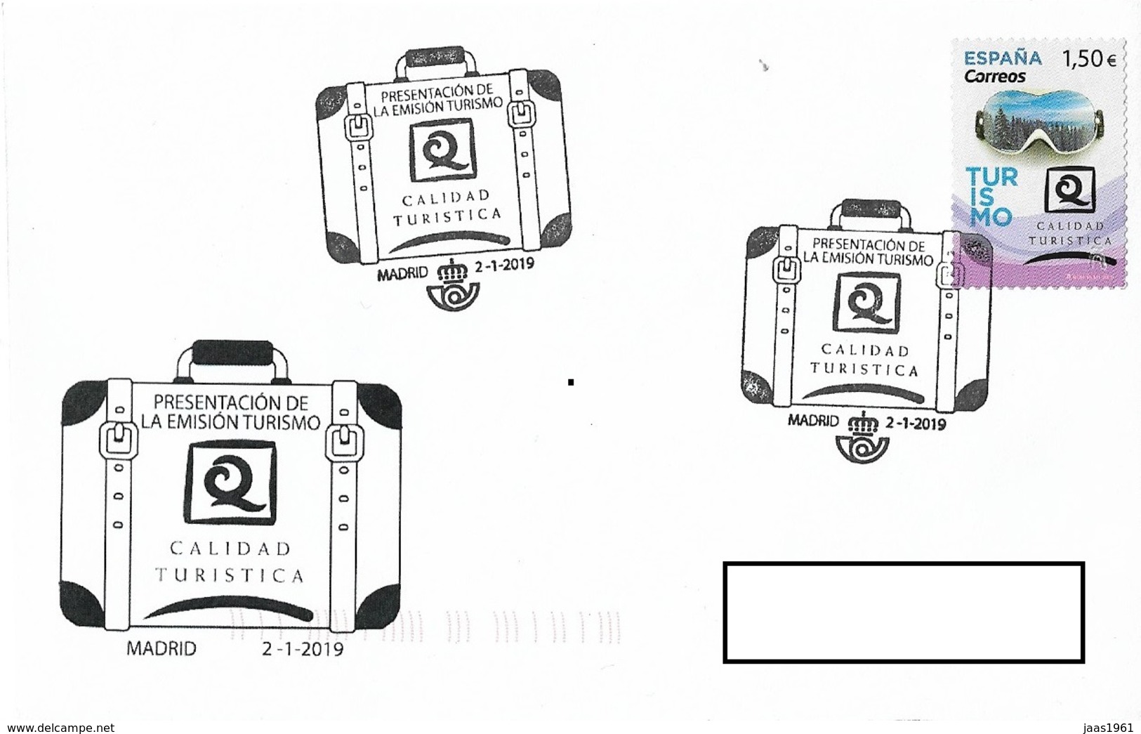 SPAIN. POSTMARK MOUNTAIN TOURISM. 2019 - Máquinas Franqueo (EMA)