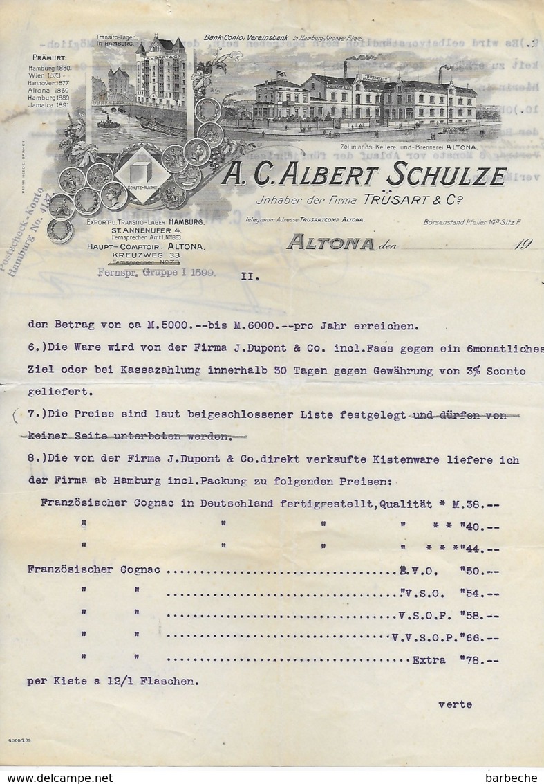 ALTONA .- A.C. ALBERT SCHULZE - Old Professions
