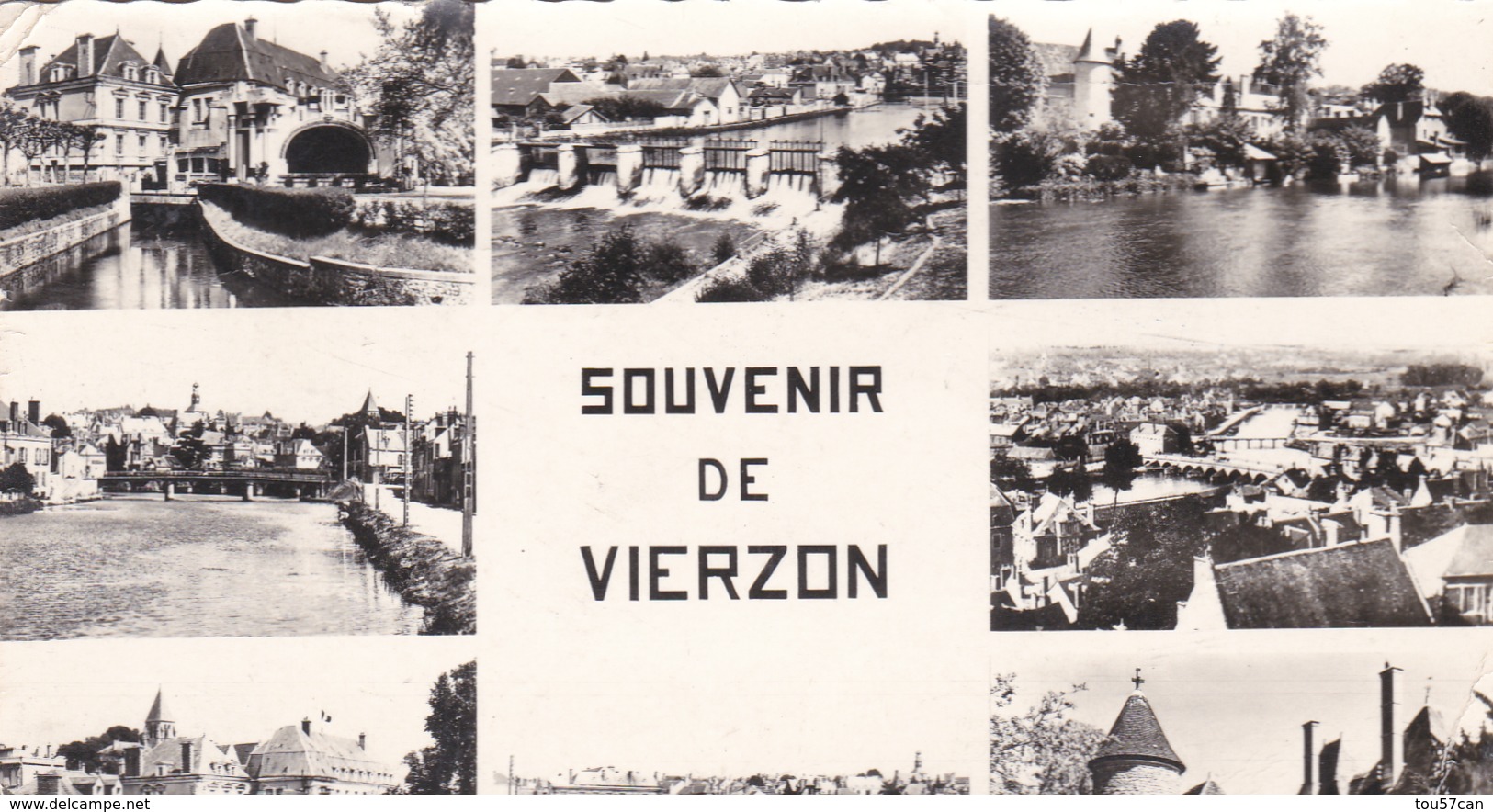 VIERZON - CHER  (18)  -  CPSM MULTIVUES  DE 1962. - Vierzon