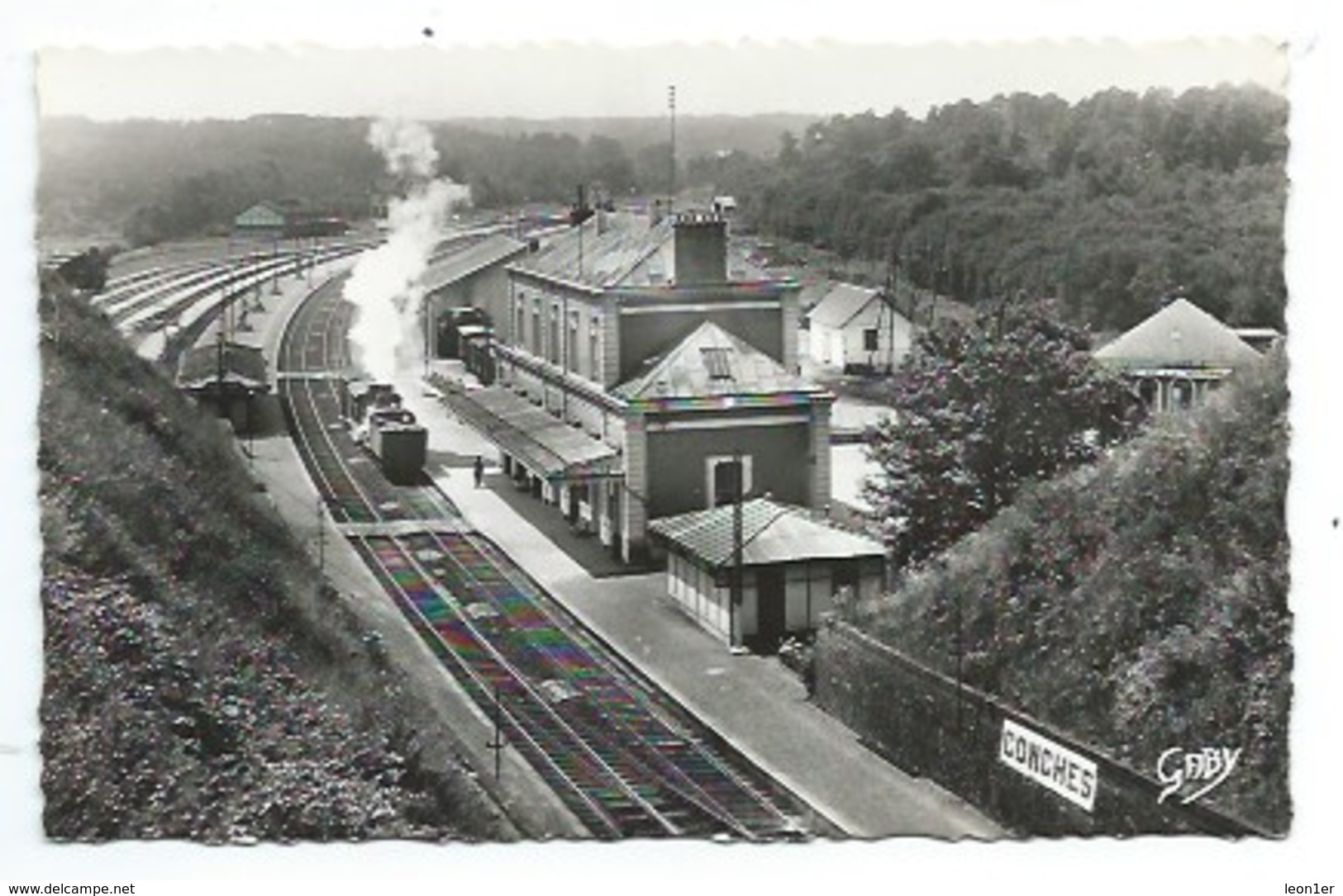 27 - CONCHES - La Gare - CPSM - Conches-en-Ouche