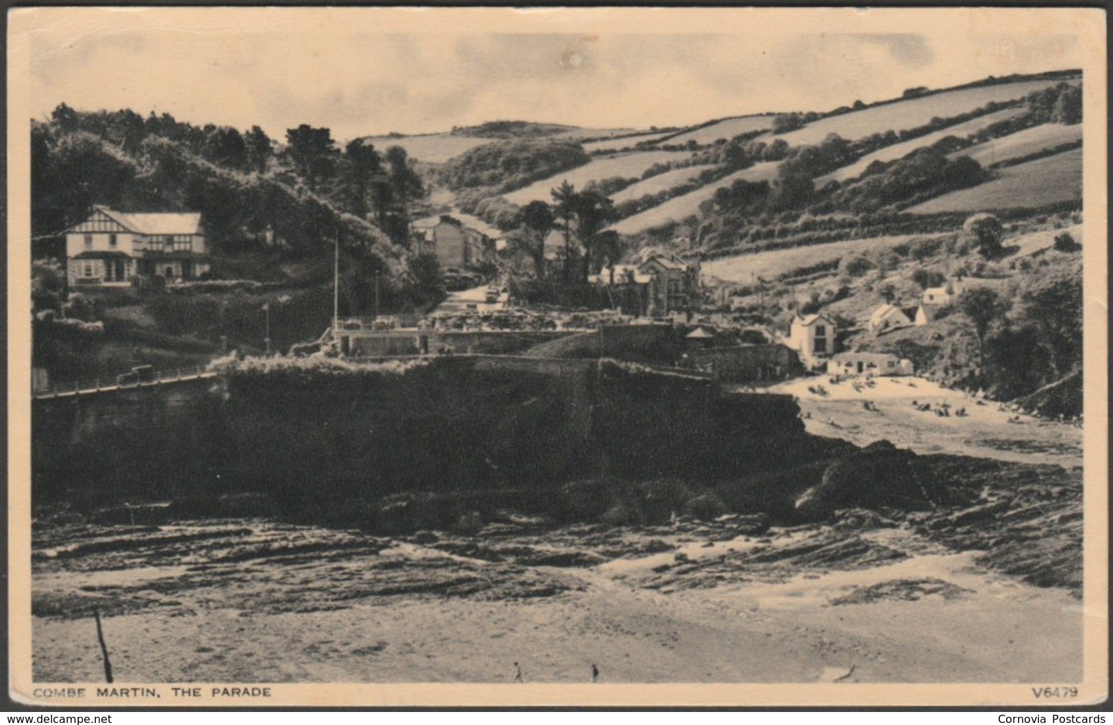 The Parade, Combe Martin, Devon, 1955 - Photochrom Postcard - Other & Unclassified