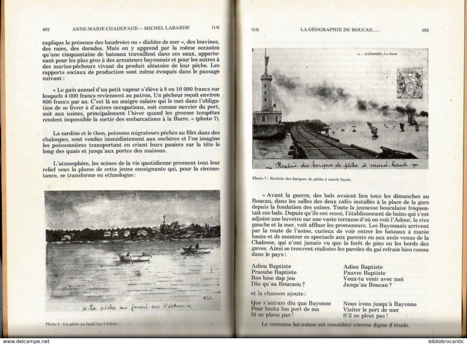 LA GEOGRAPHIE DU BOUCAU AU LENDEMAIN DE LA PREMIERE GUERRE MONDIALE par Marie Louise LAMAISON