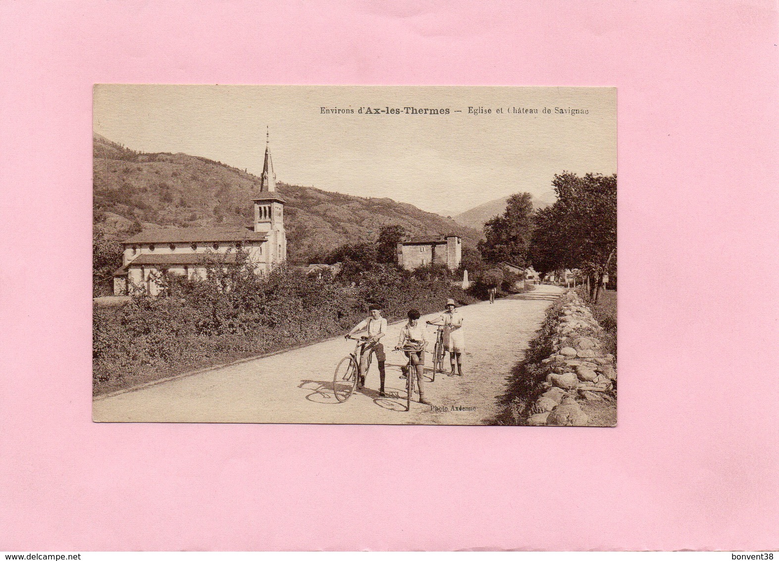 F1803 - AX Les THERMES - 09 - Eglise Et Château De Savignac - Ax Les Thermes