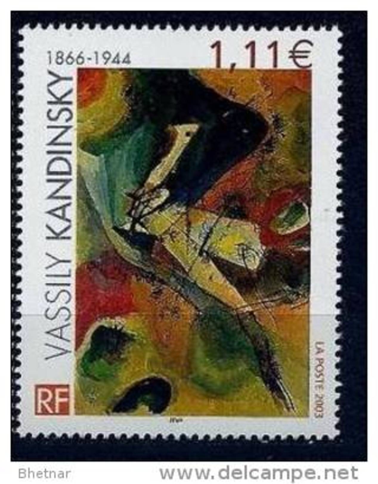 FR YT 3585 " Tableau W. Kandinsky " 2003 Neuf** - Nuovi